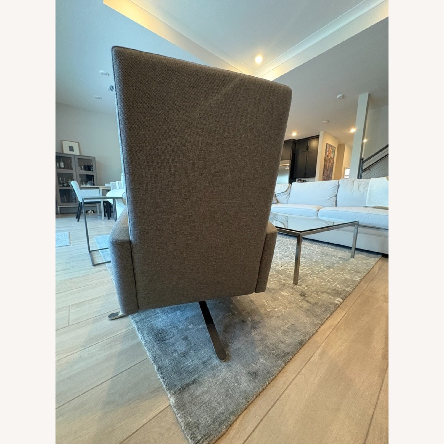 Room & Board Arlo Light Gray Fabric Recliner - image-2