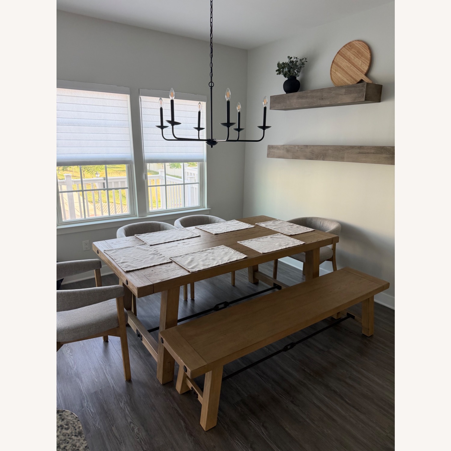 Pottery Barn Benchwright Table & Bench - image-1