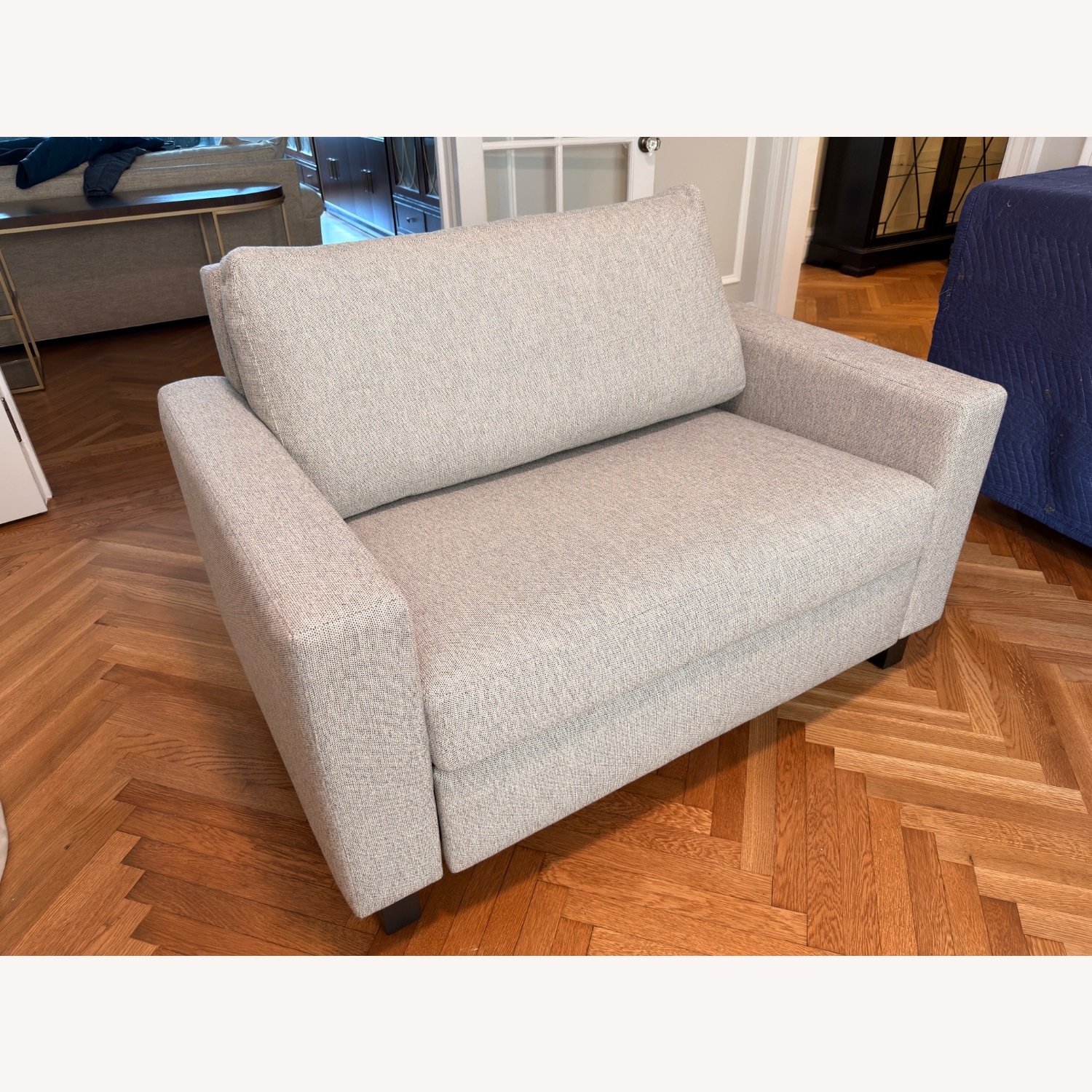 Room & Board Light Gray Fabric Sleeper Sofa - image-1