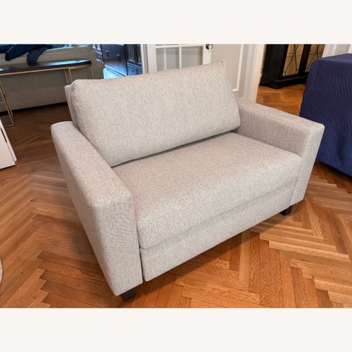 Used Room & Board Light Gray Fabric Sleeper Sofa for sale on AptDeco