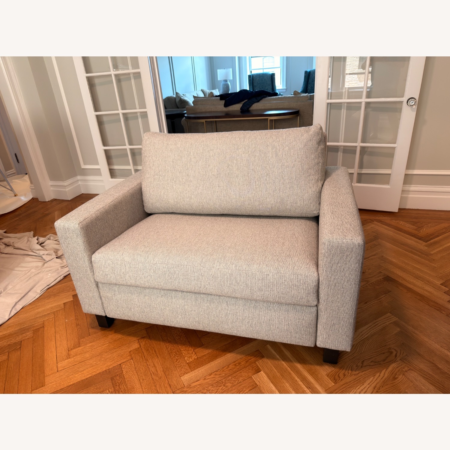 Room & Board Light Gray Fabric Sleeper Sofa - image-2