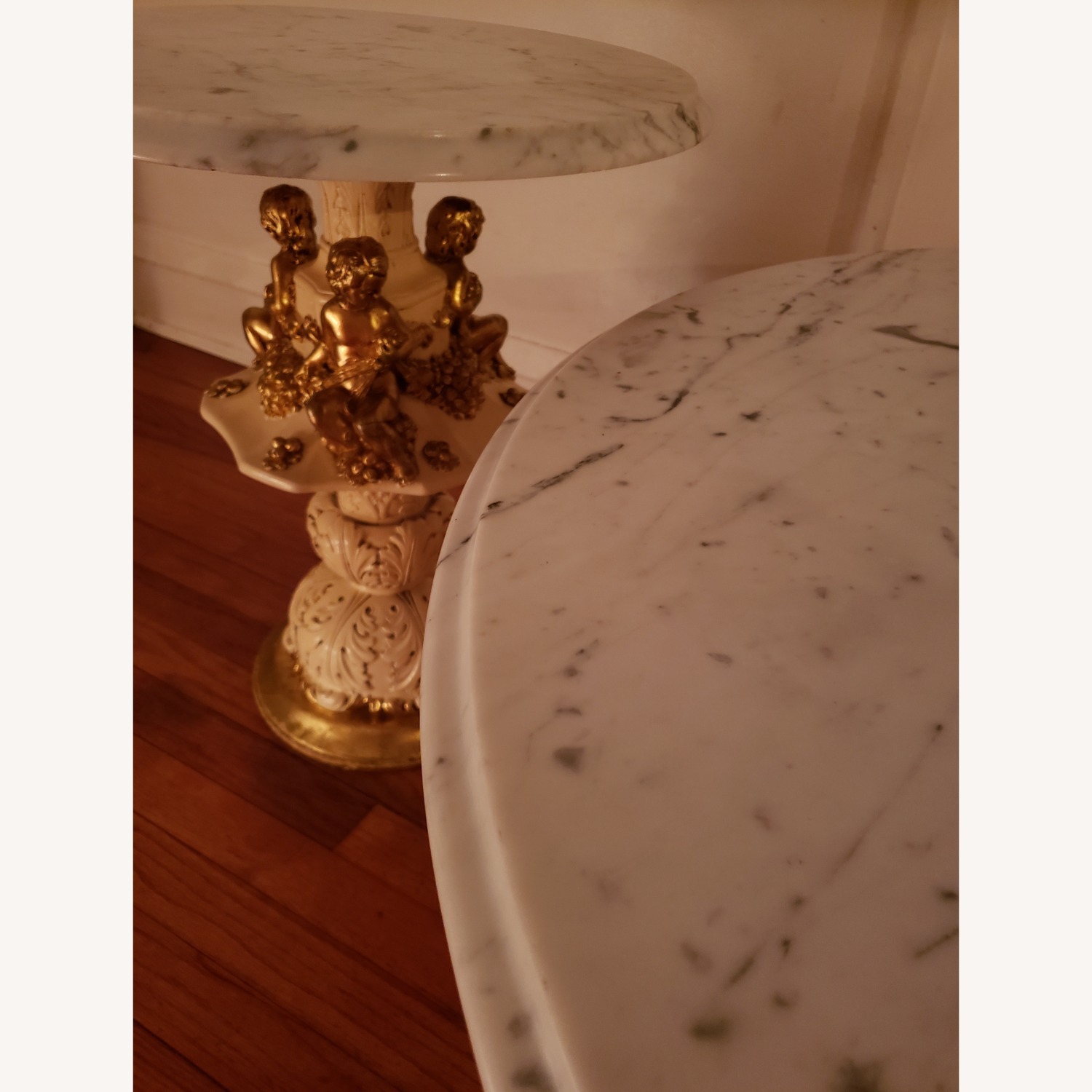 Italian Marble Hollywood Regency Table Set - image-2