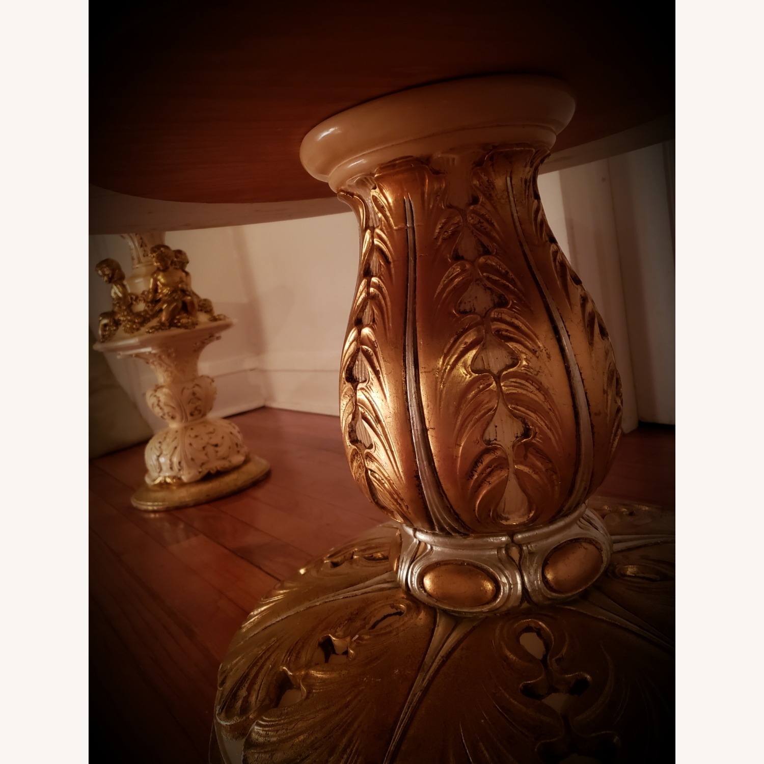 Italian Marble Hollywood Regency Table Set - image-6