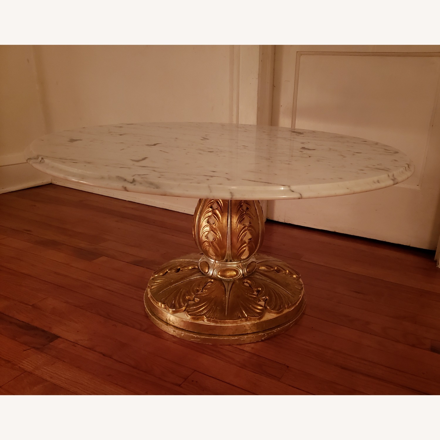 Italian Marble Hollywood Regency Table Set - image-1