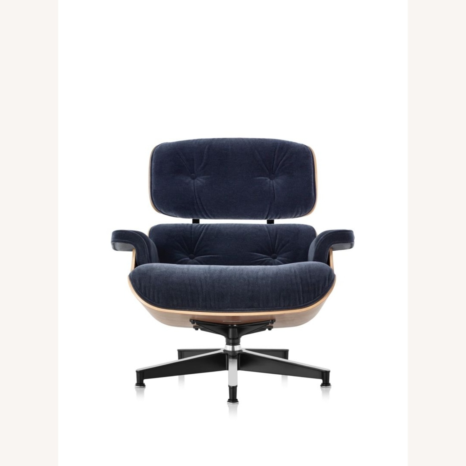 Herman Miller Eames Blue Accent Chair with Ottoman - image-5