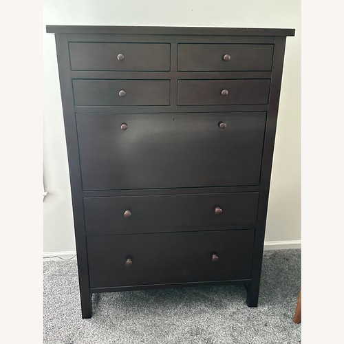 Used Pottery Barn Farm House Secretary Desk-Espresso for sale on AptDeco