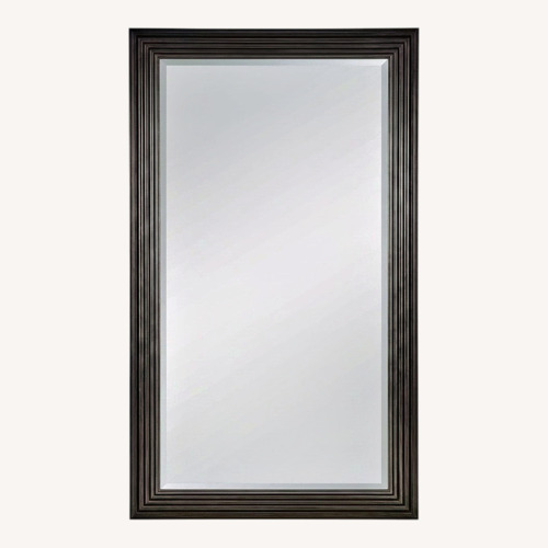 Used Contemporary Champagne Silver Leaner Floor Mirror for sale on AptDeco