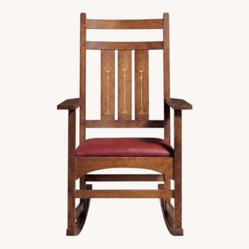 Used Stickley Harvey Ellis Rocking Chair W Inlay for sale on AptDeco