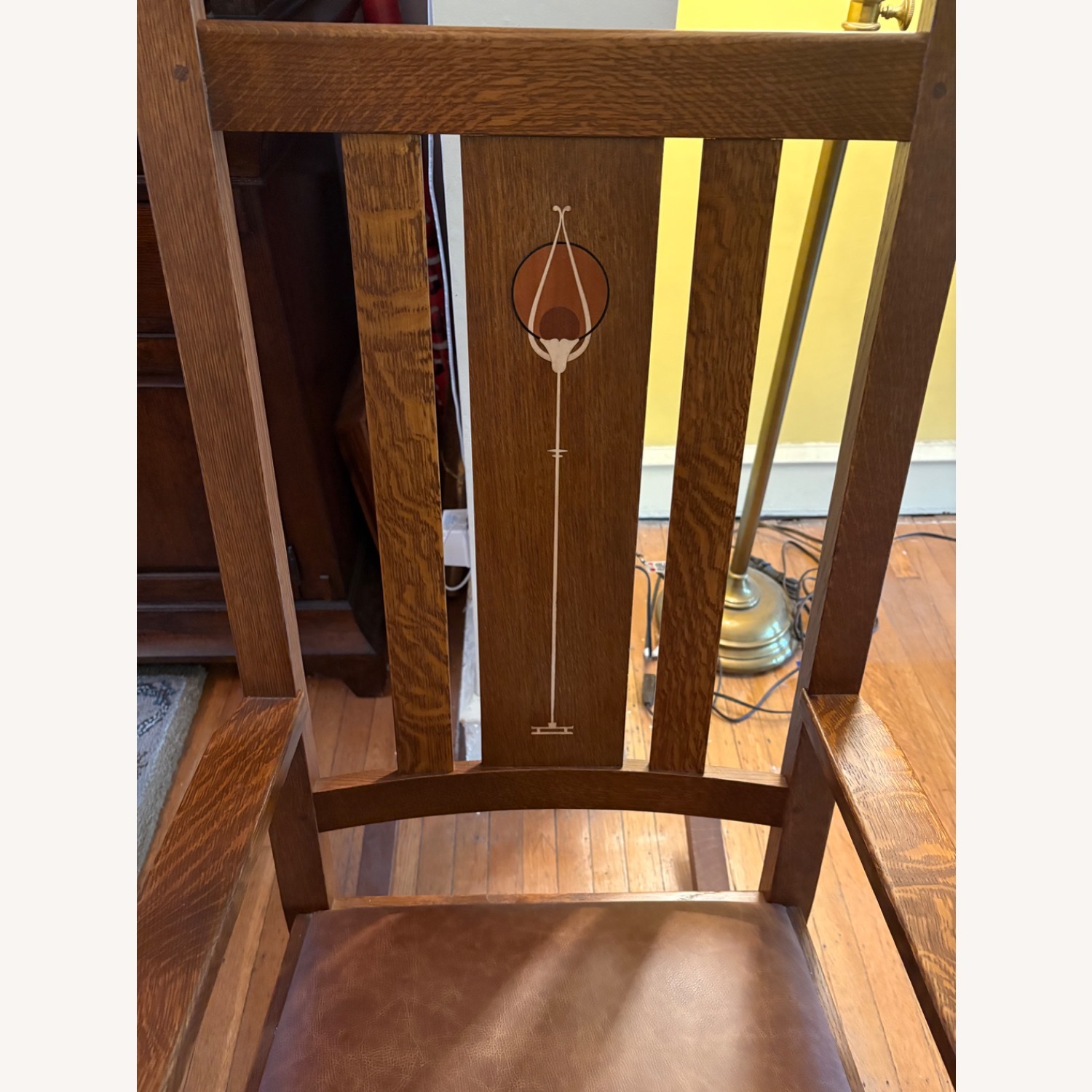 Stickley Harvey Ellis Rocking Chair W Inlay - image-3