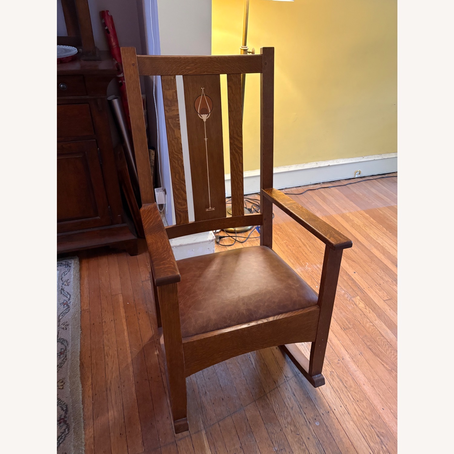 Stickley Harvey Ellis Rocking Chair W Inlay - image-5