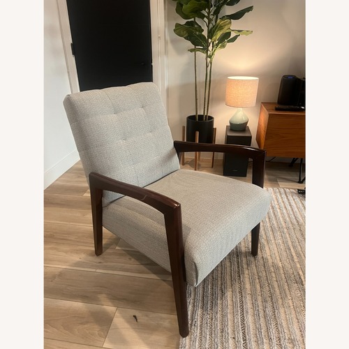 Used Walter E. Smithe Light Gray Fabric Armchair for sale on AptDeco