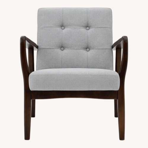 Used Walter E. Smithe Light Gray Fabric Armchair for sale on AptDeco