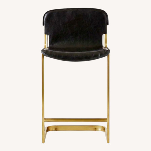 Used CB2 Rake Black Counter Stool by Kravitz Design for sale on AptDeco