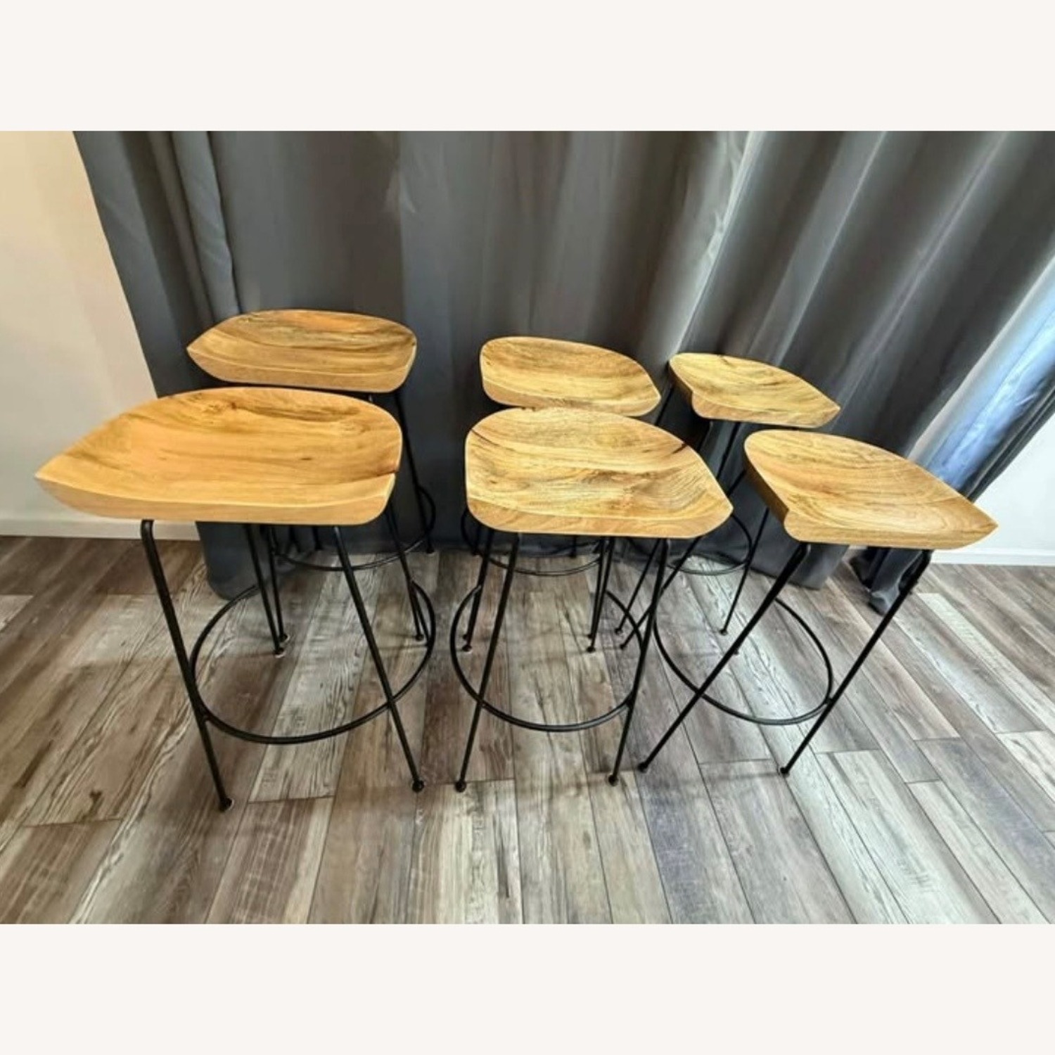 Wooden Sitting Barstools - image-2