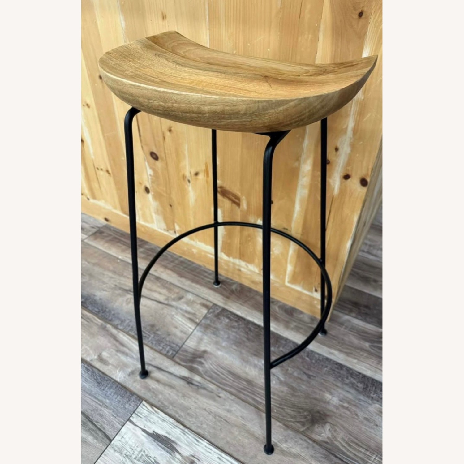 Wooden Sitting Barstools - image-1