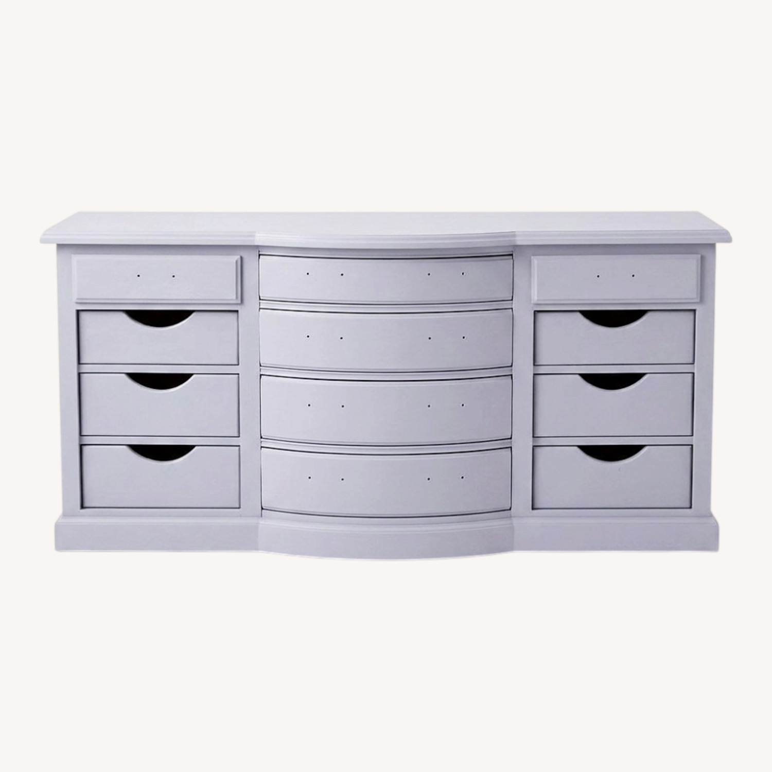Vintage/Antique Light Gray Wood Dresser - image-0