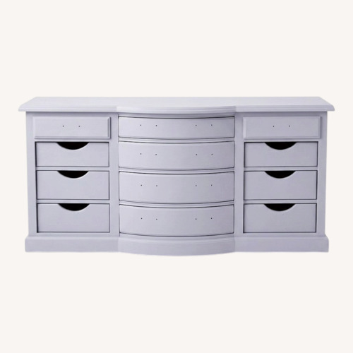 Used Vintage/Antique Light Gray Wood Dresser for sale on AptDeco