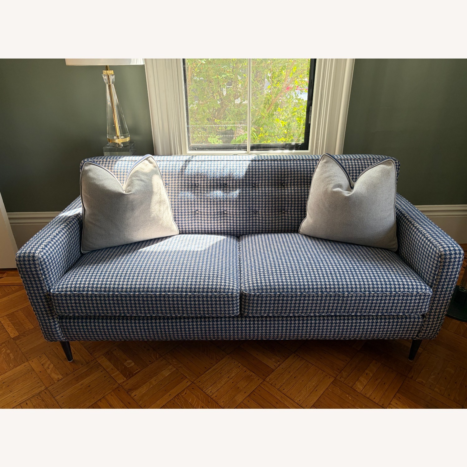 Room & Board Holmes Blue Fabric 2 Seater Sofa - image-2