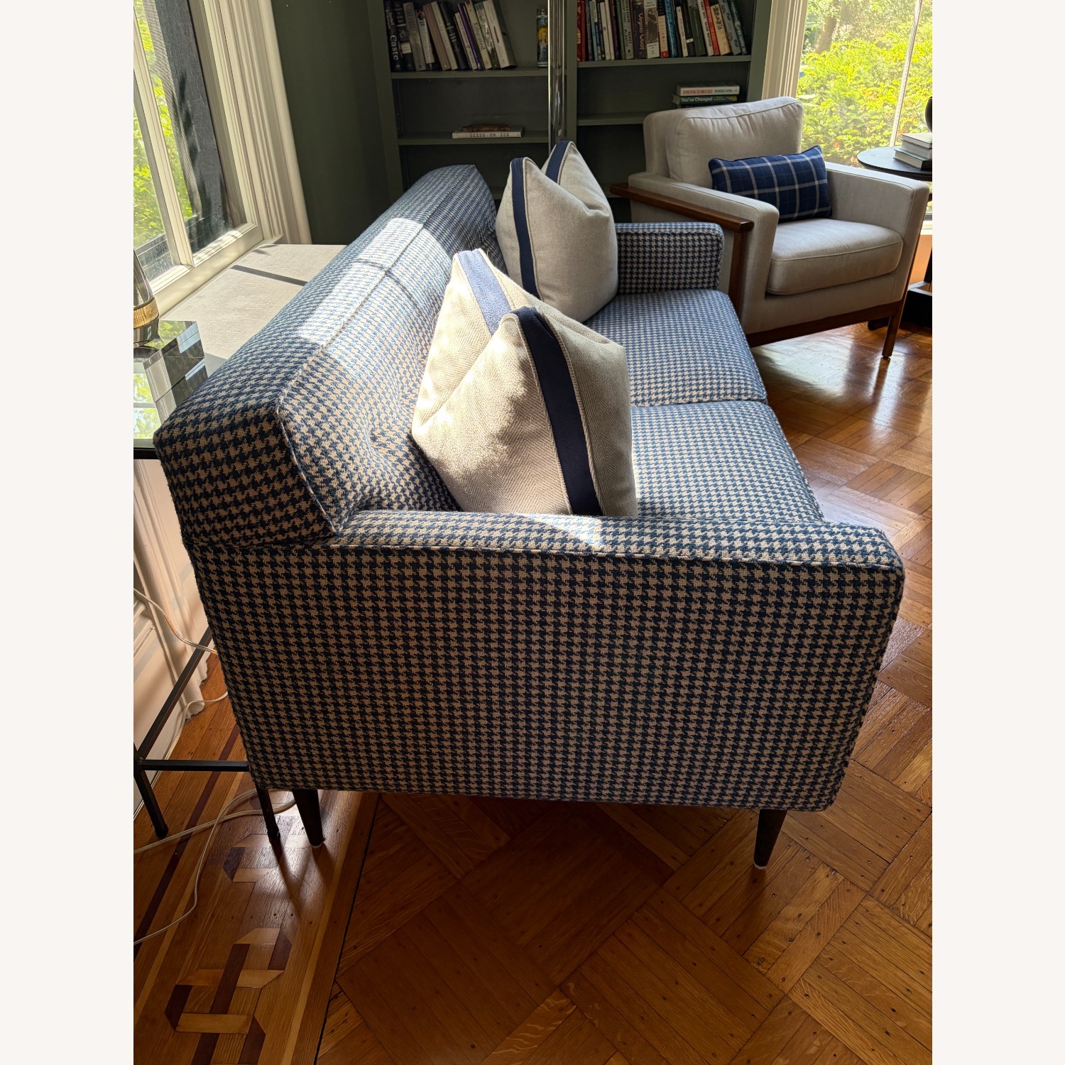 Room & Board Holmes Blue Fabric 2 Seater Sofa - image-3