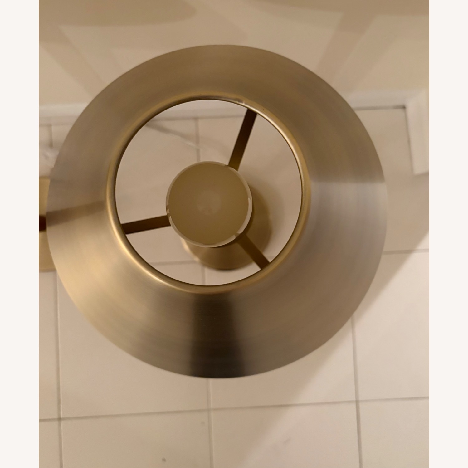 Ralph Lauren Brass and Leather Candlestick Lamps - image-5