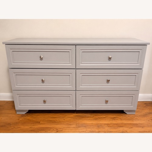 Used Alpine Furniture Light Gray Dresser for sale on AptDeco