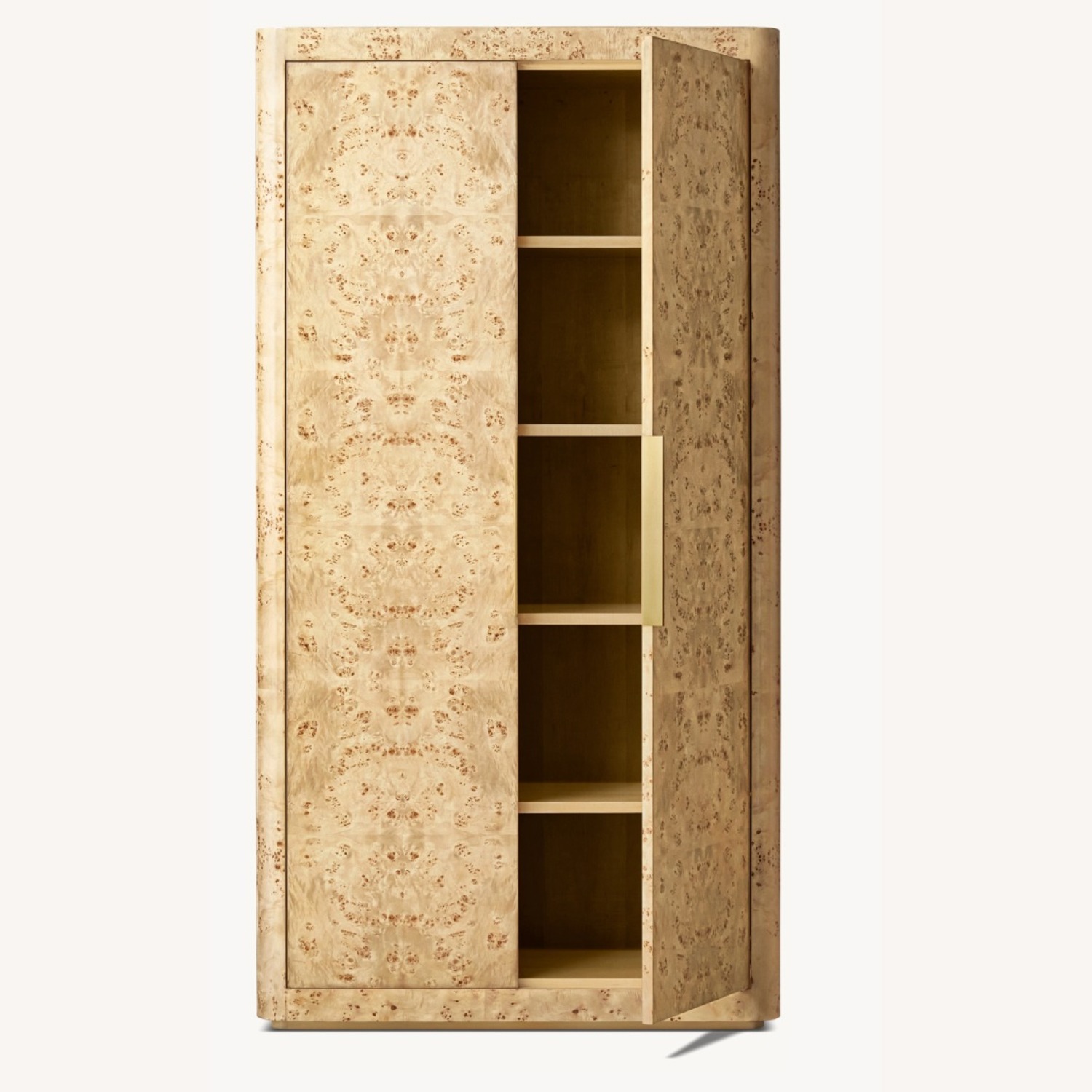 Restoration Hardware Bardot Burl Wood Cabinet - image-3