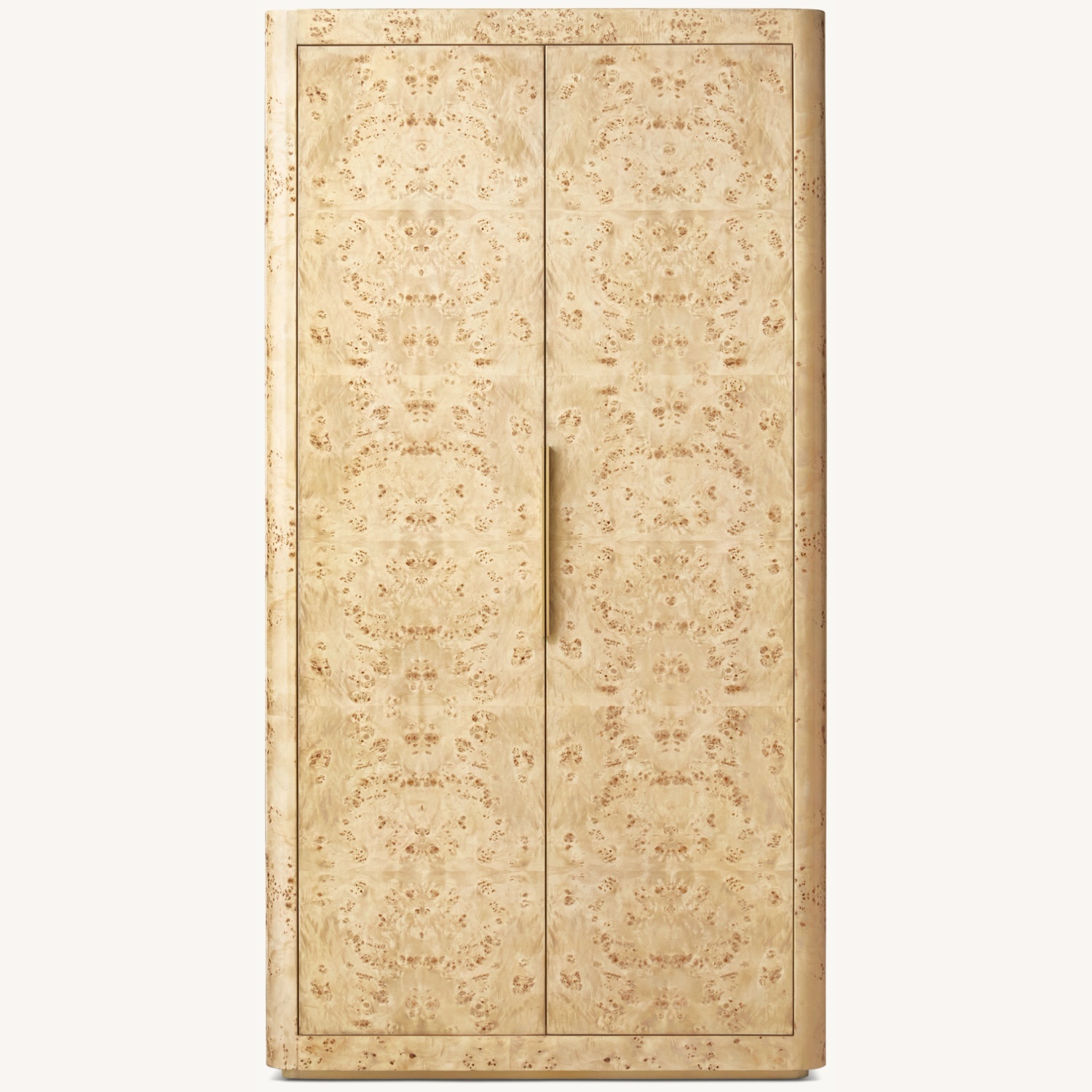 Restoration Hardware Bardot Burl Wood Cabinet - image-0