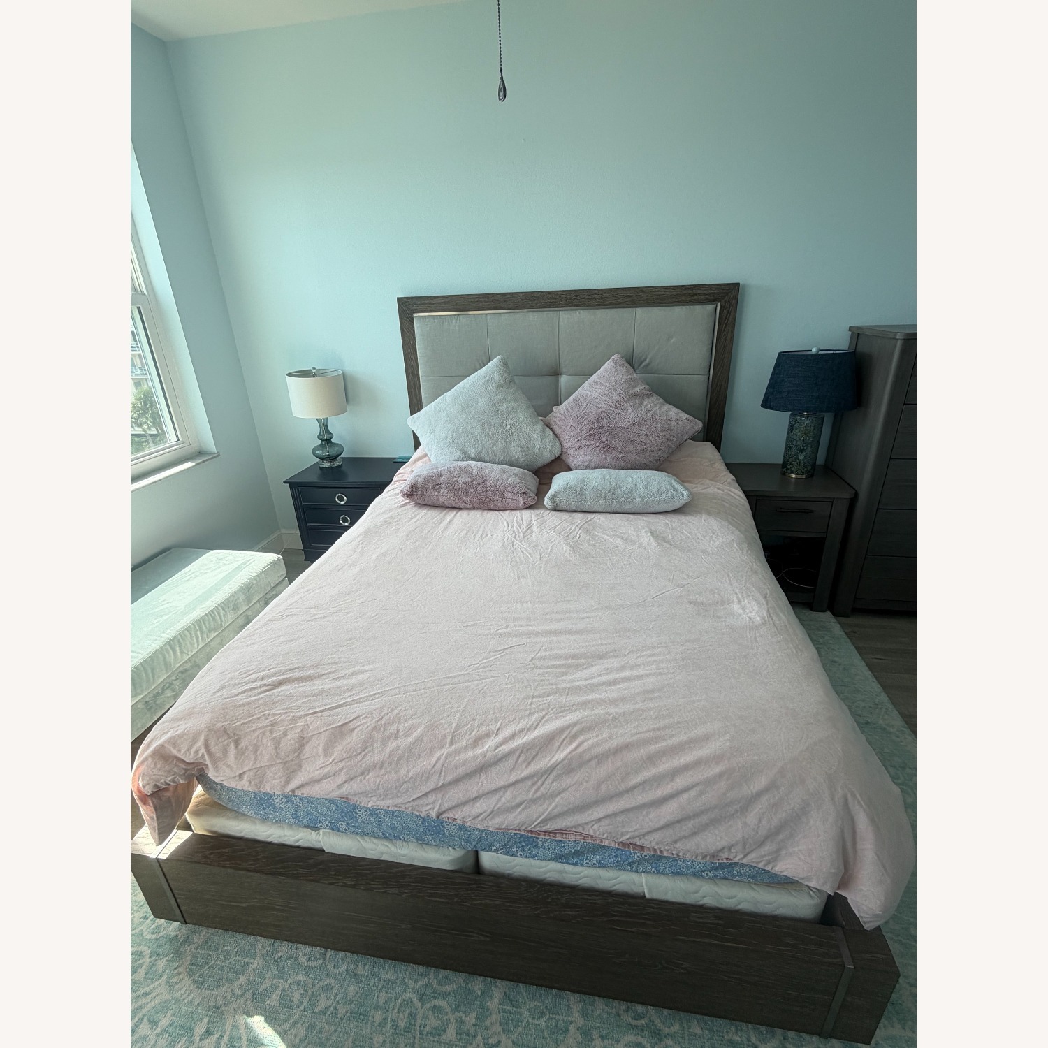 Bassett Modern Dark Brown Wood Queen Bed - image-2