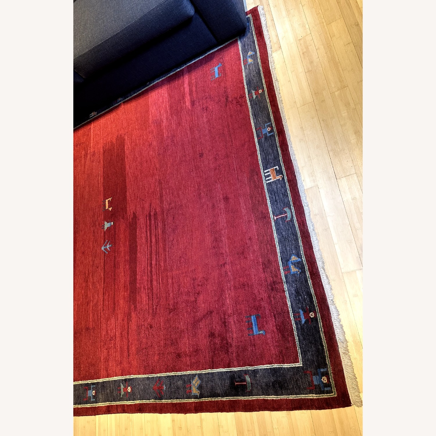 Persian Gabbeh Wool Area Rug 8' x 9' - image-11