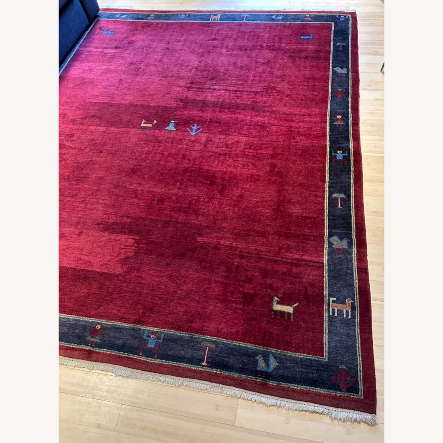Persian Gabbeh Wool Area Rug 8' x 9' - image-12