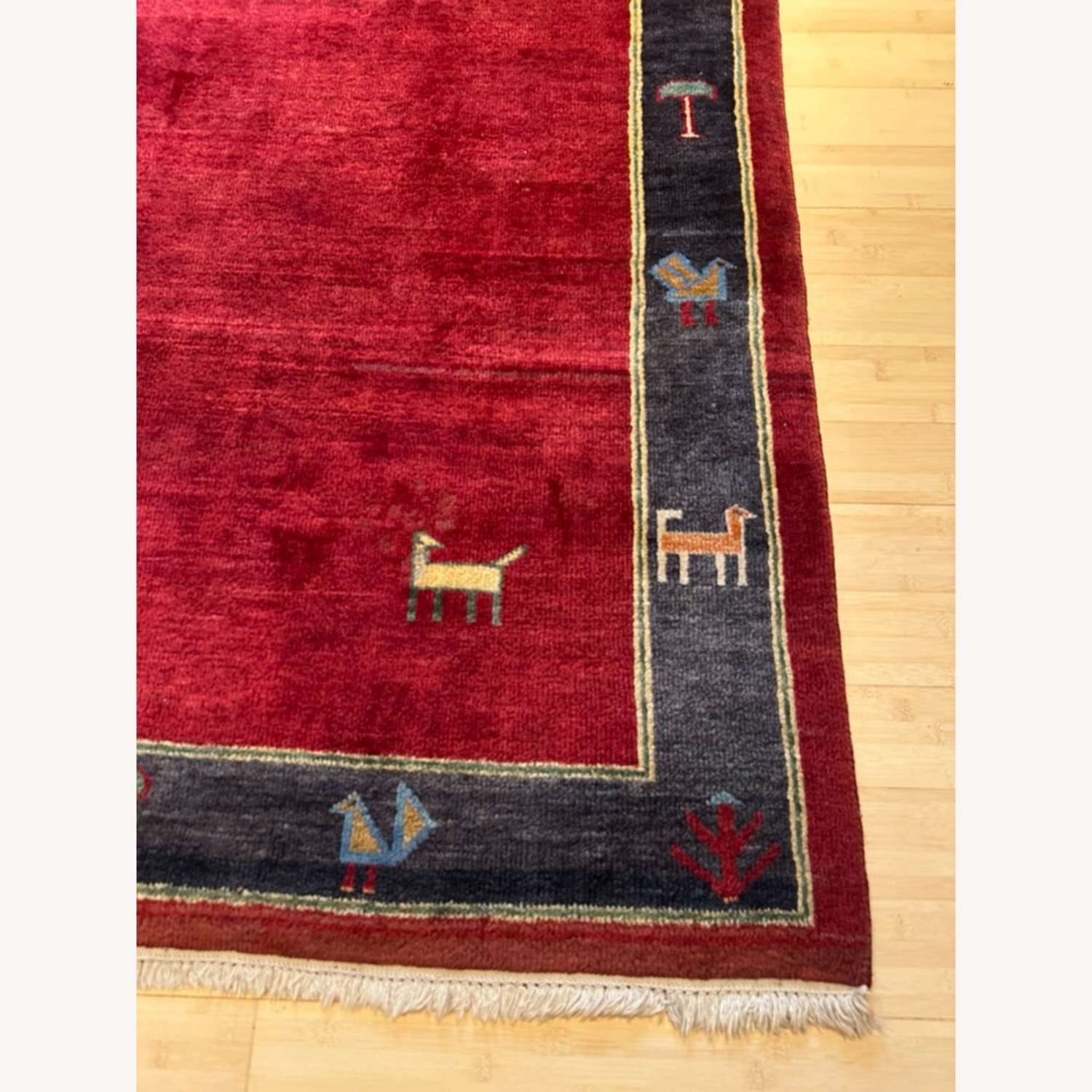 Persian Gabbeh Wool Area Rug 8' x 9' - image-3