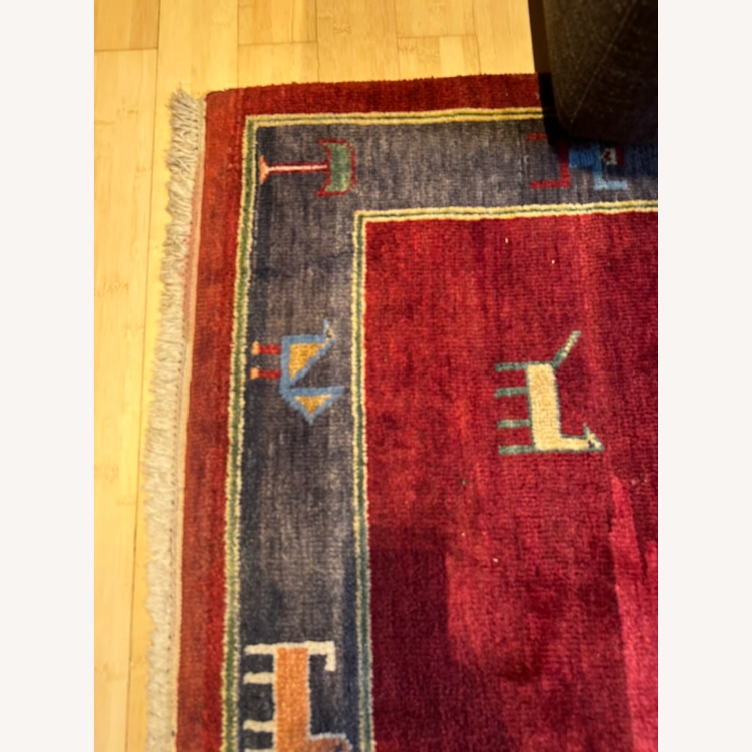 Persian Gabbeh Wool Area Rug 8' x 9' - image-4
