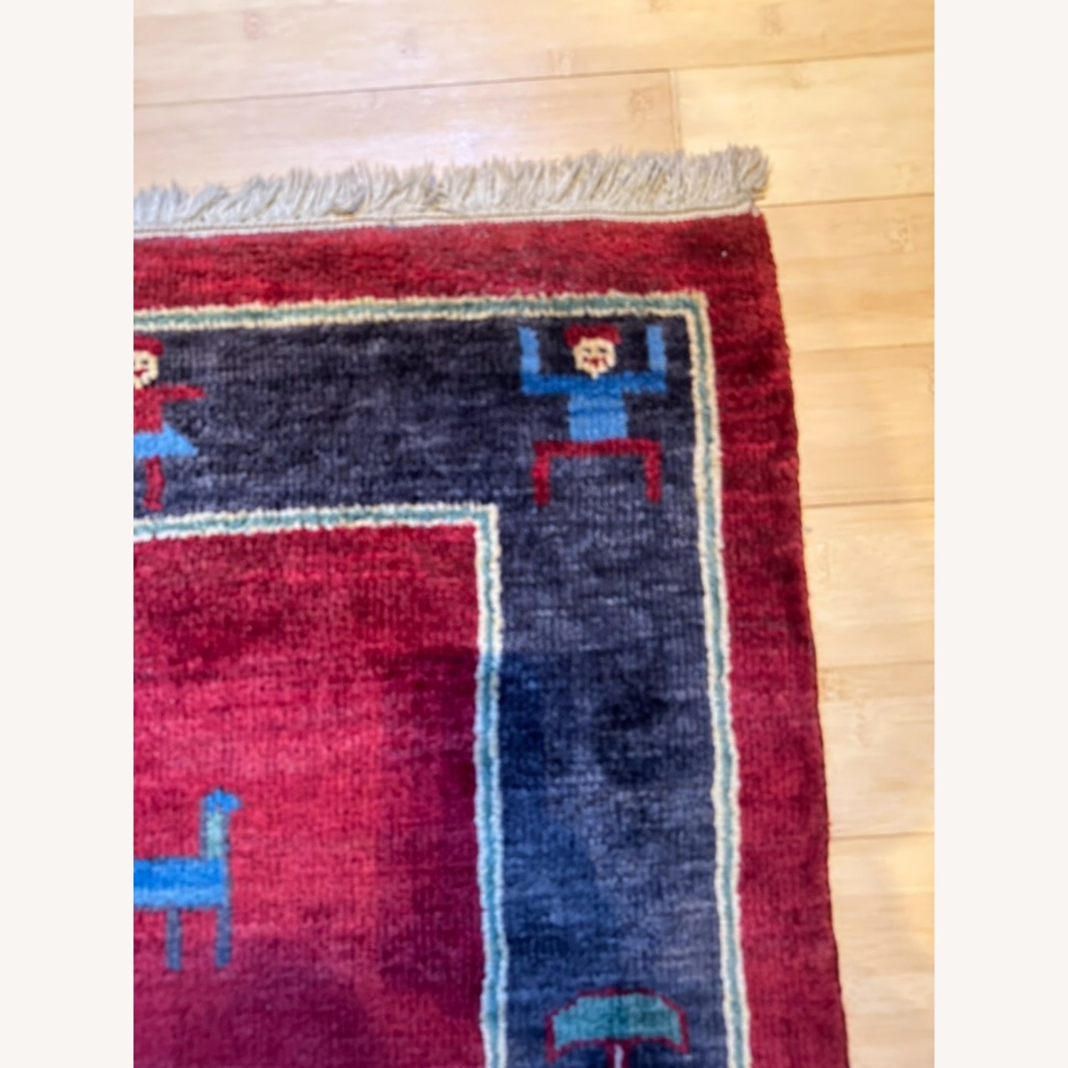 Persian Gabbeh Wool Area Rug 8' x 9' - image-5
