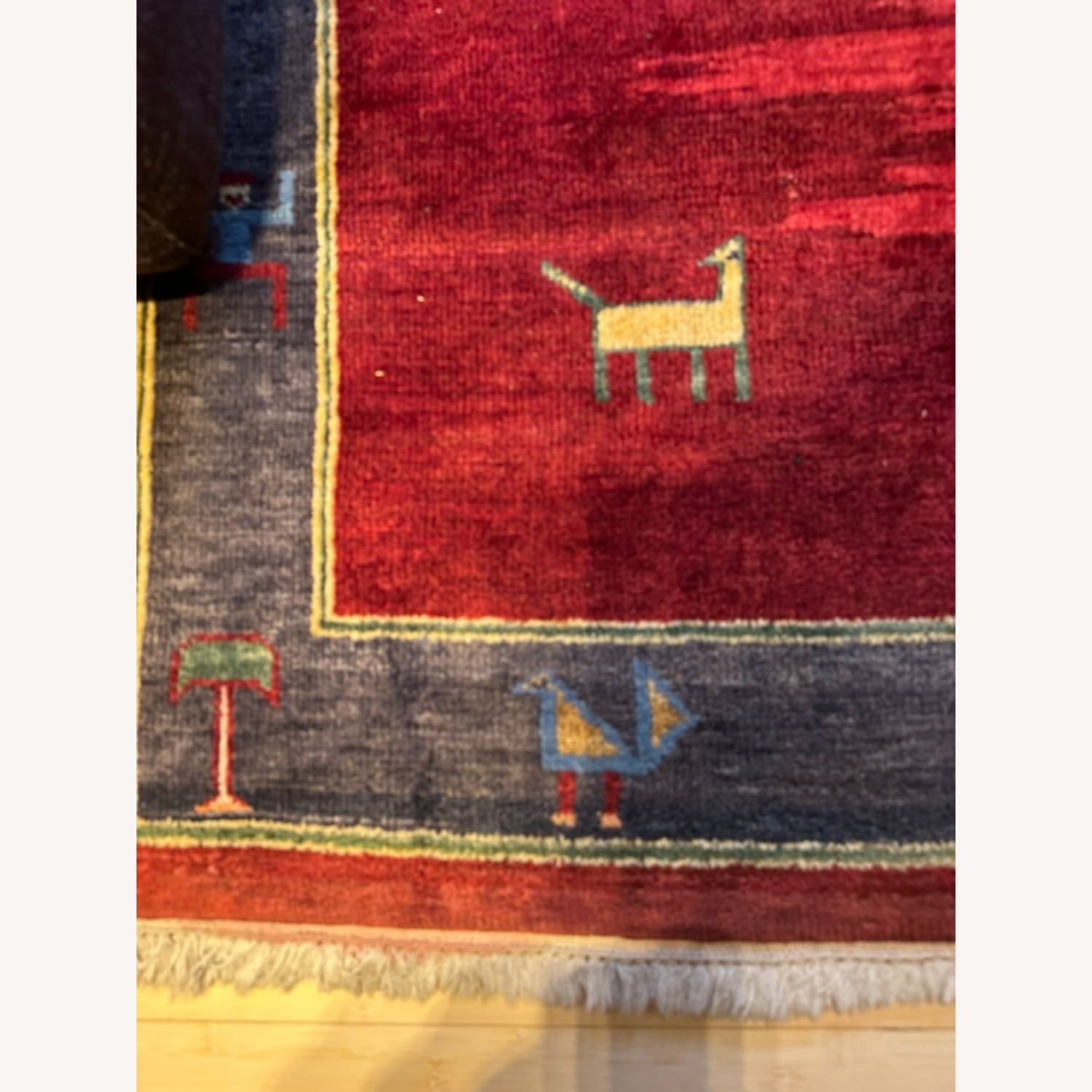 Persian Gabbeh Wool Area Rug 8' x 9' - image-8