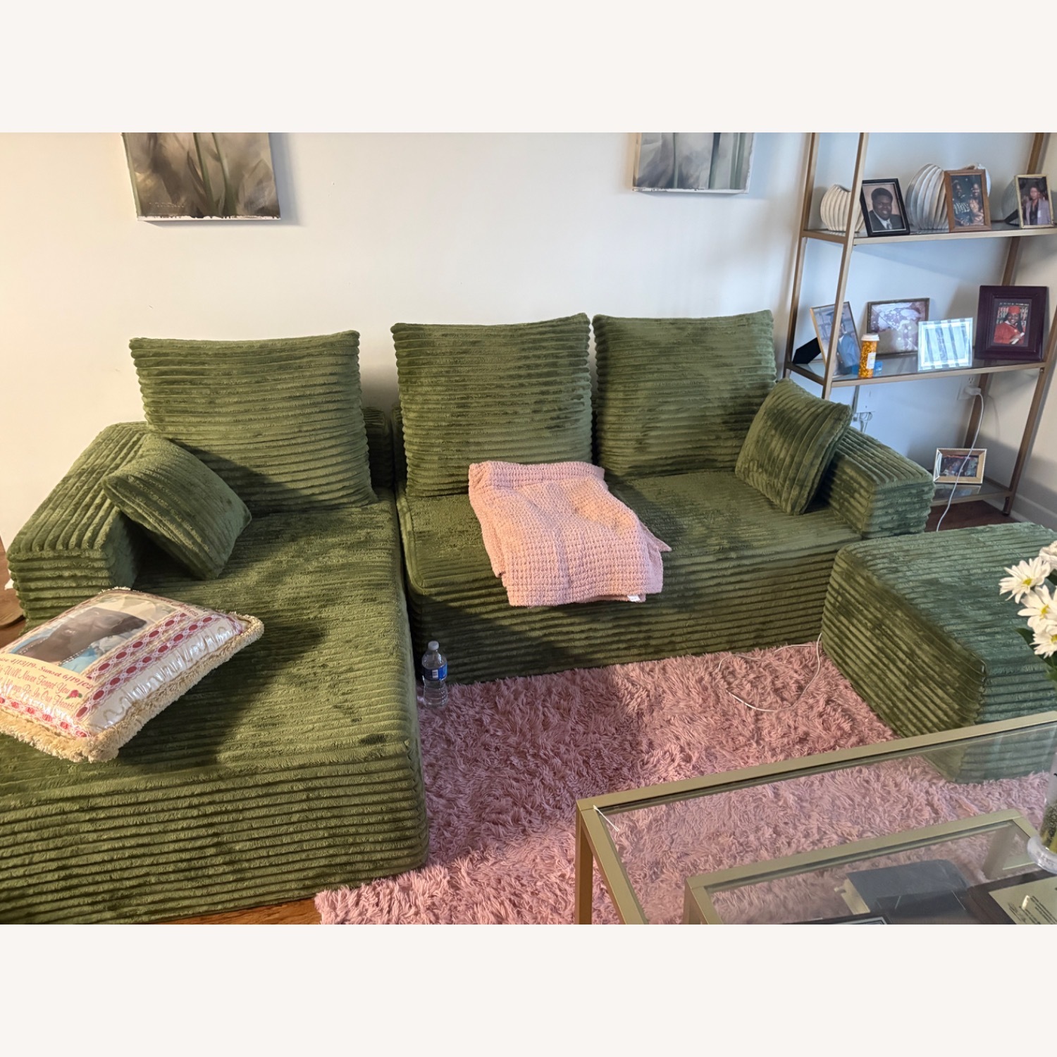 Green 3+ Piece Sectional - image-2