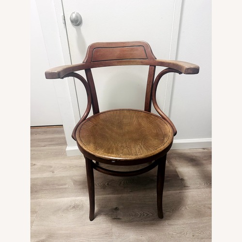 Used Thonet Dark Brown Wood Accent Chair for sale on AptDeco