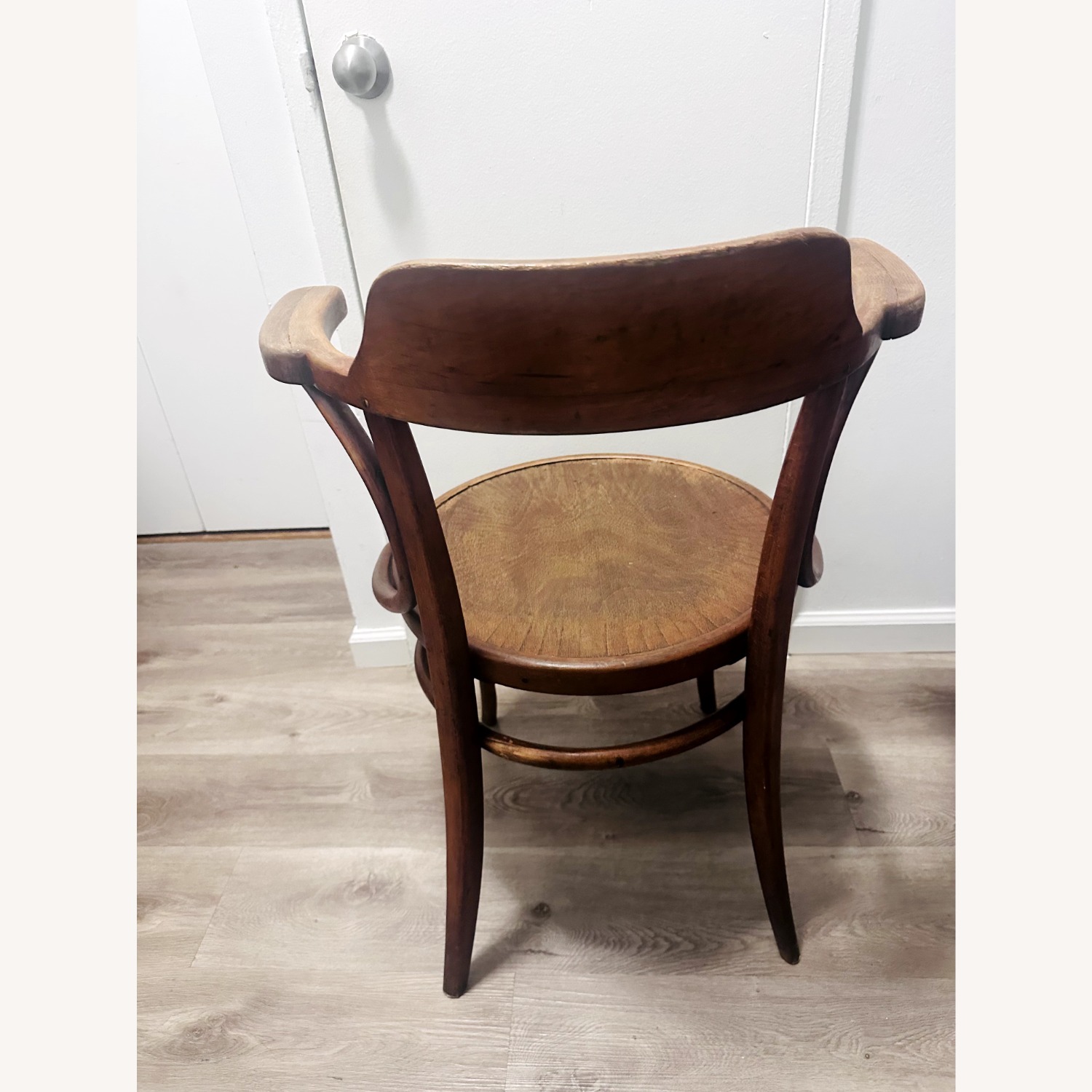 Thonet Dark Brown Wood Accent Chair - image-5