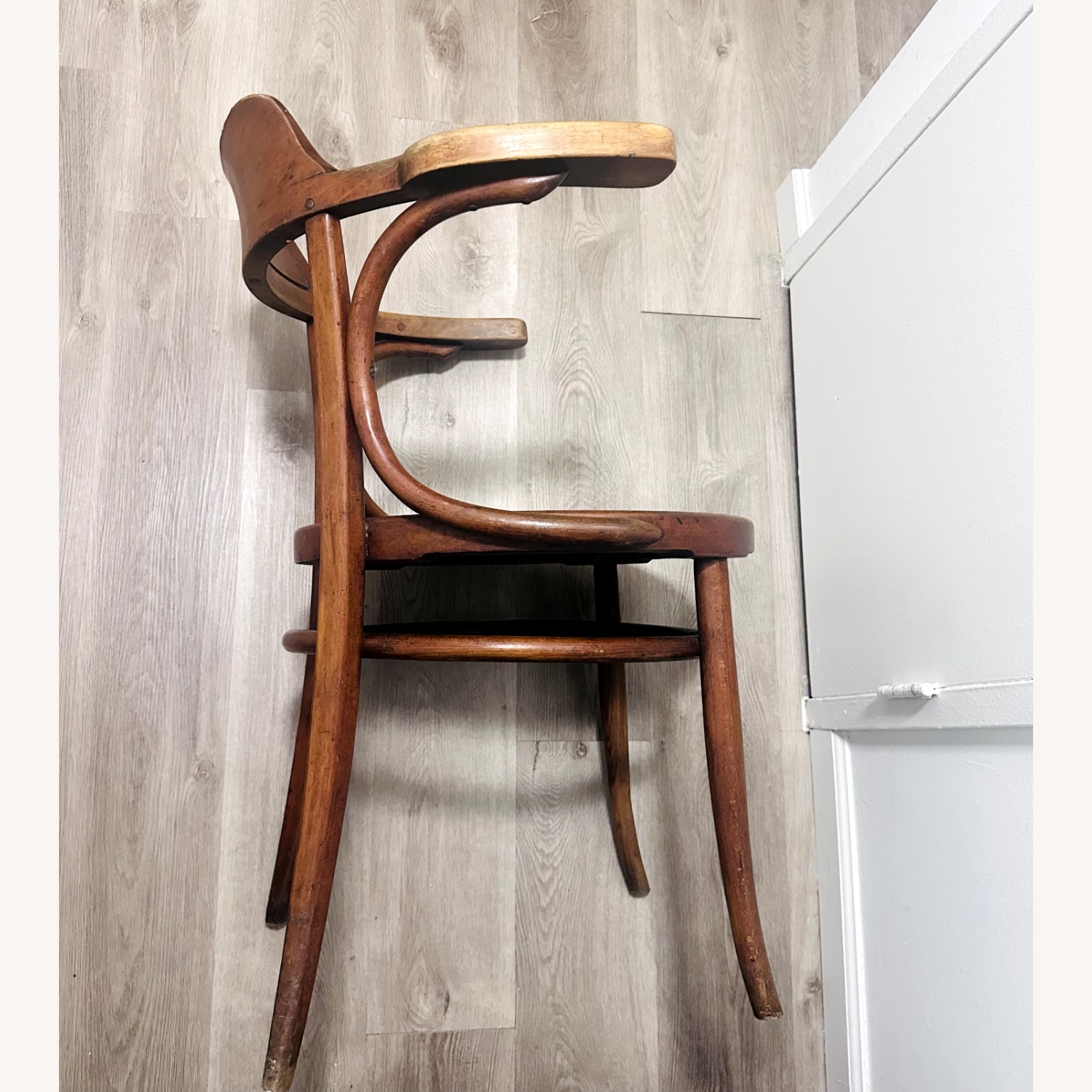 Thonet Dark Brown Wood Accent Chair - image-4