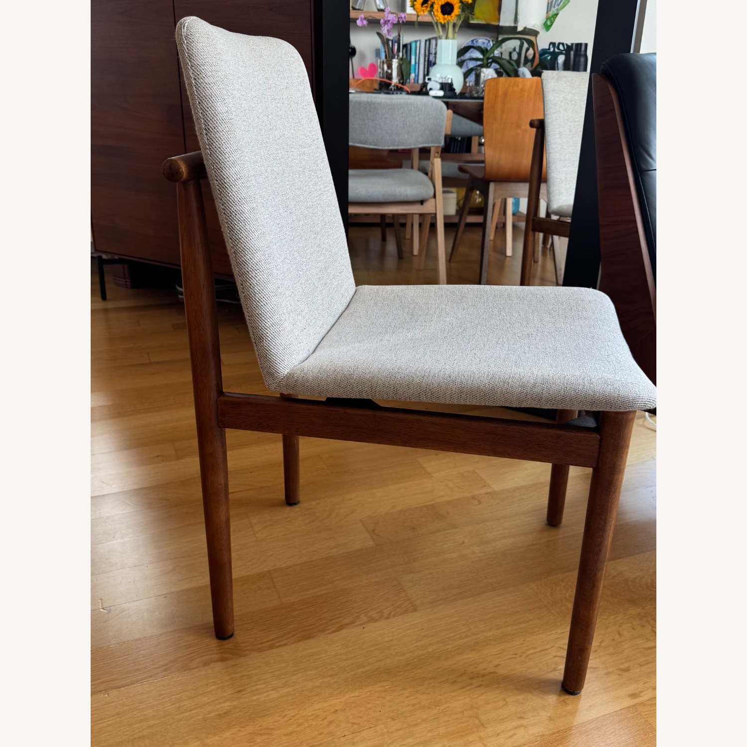 West Elm Framework Light Brown Wood Dining Chairs - image-3