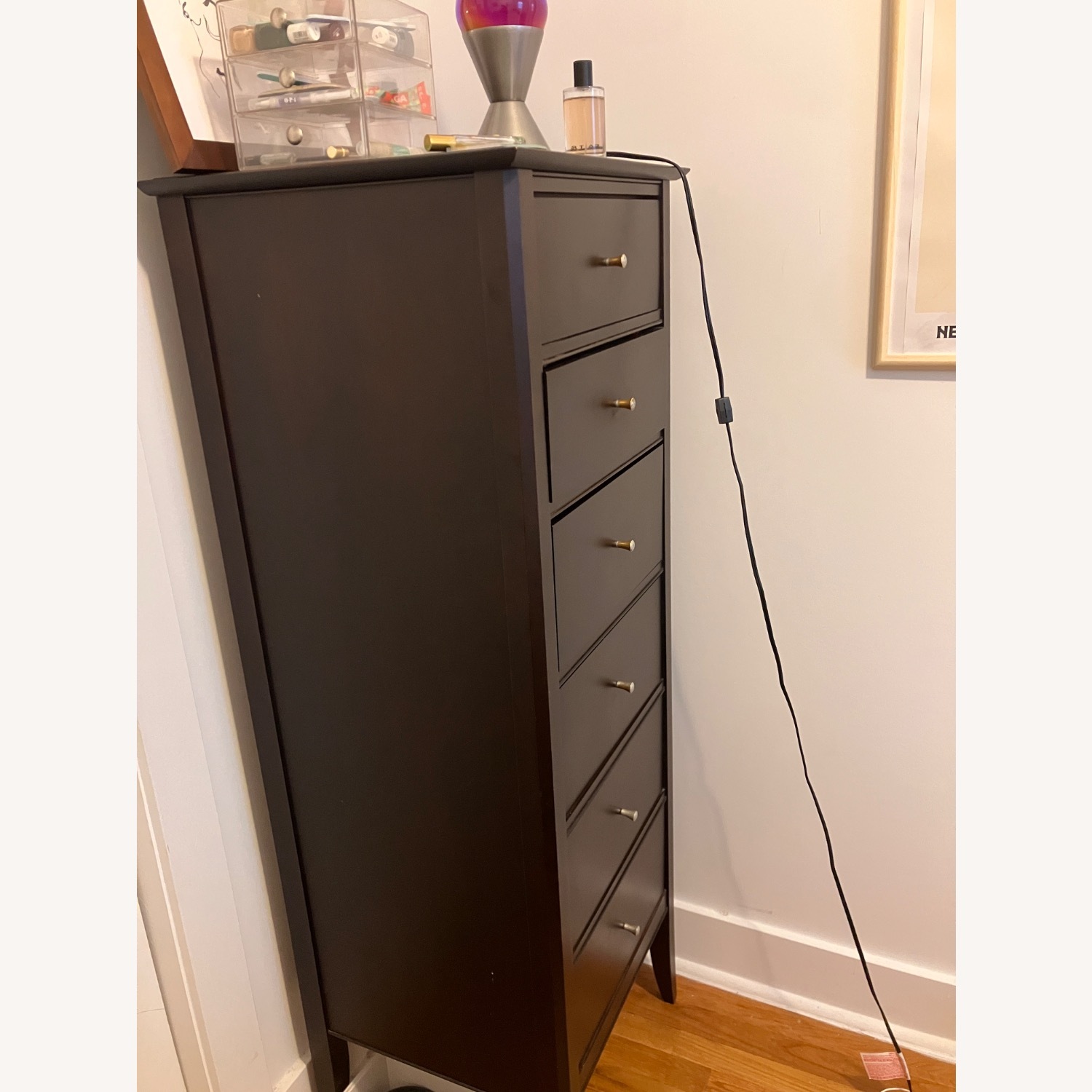 Vintage/Antique Finds Dark Brown Wood Dresser - image-3