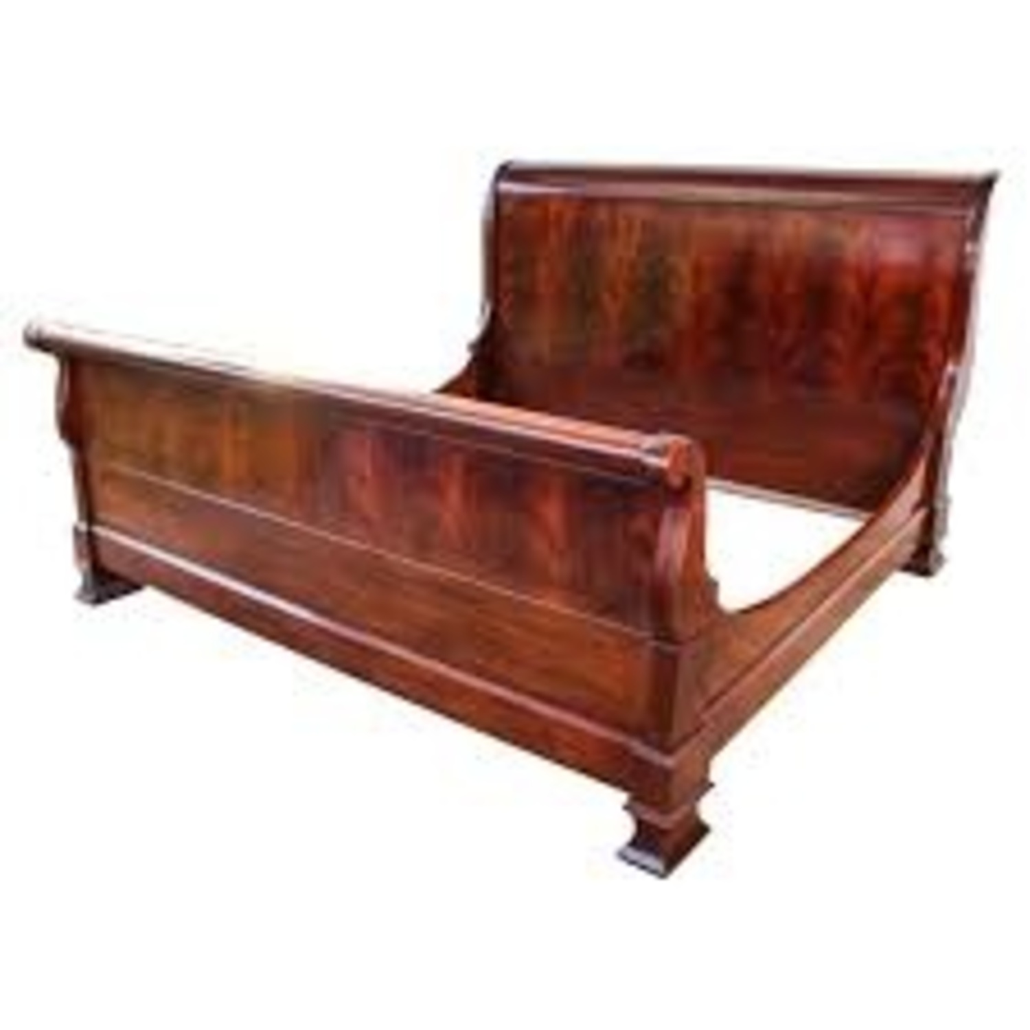 Ralph Lauren Mahogany Flame Queen Bed - image-9