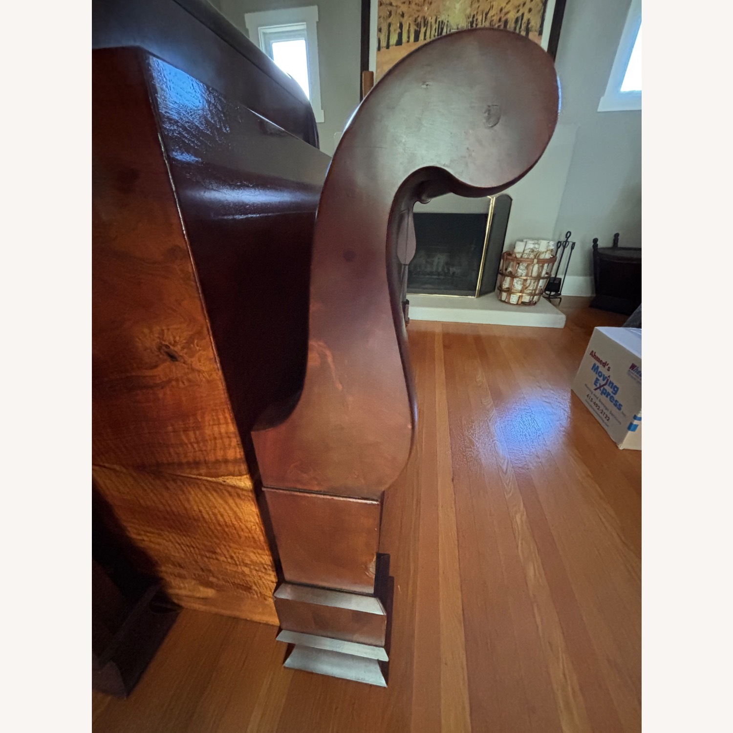 Ralph Lauren Mahogany Flame Queen Bed - image-6