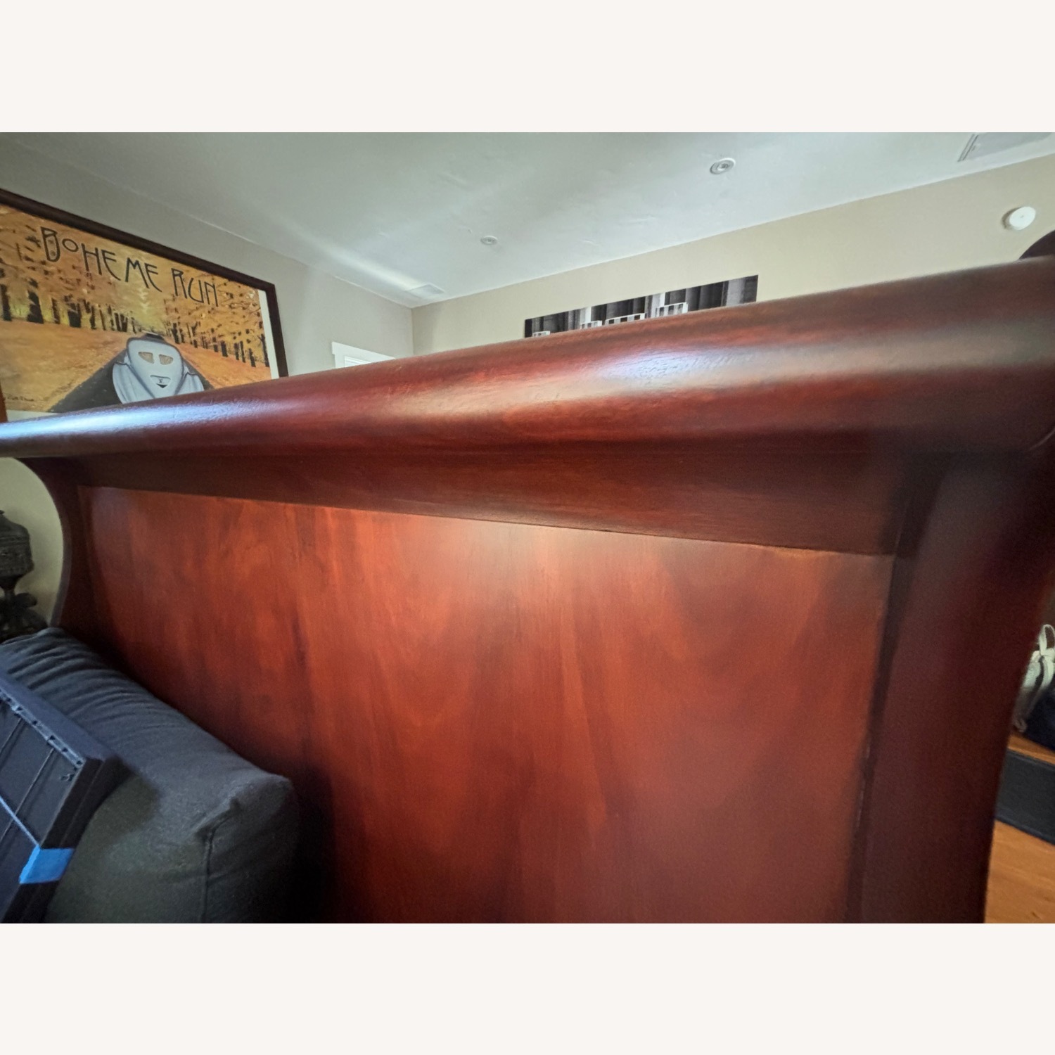 Ralph Lauren Mahogany Flame Queen Bed - image-7