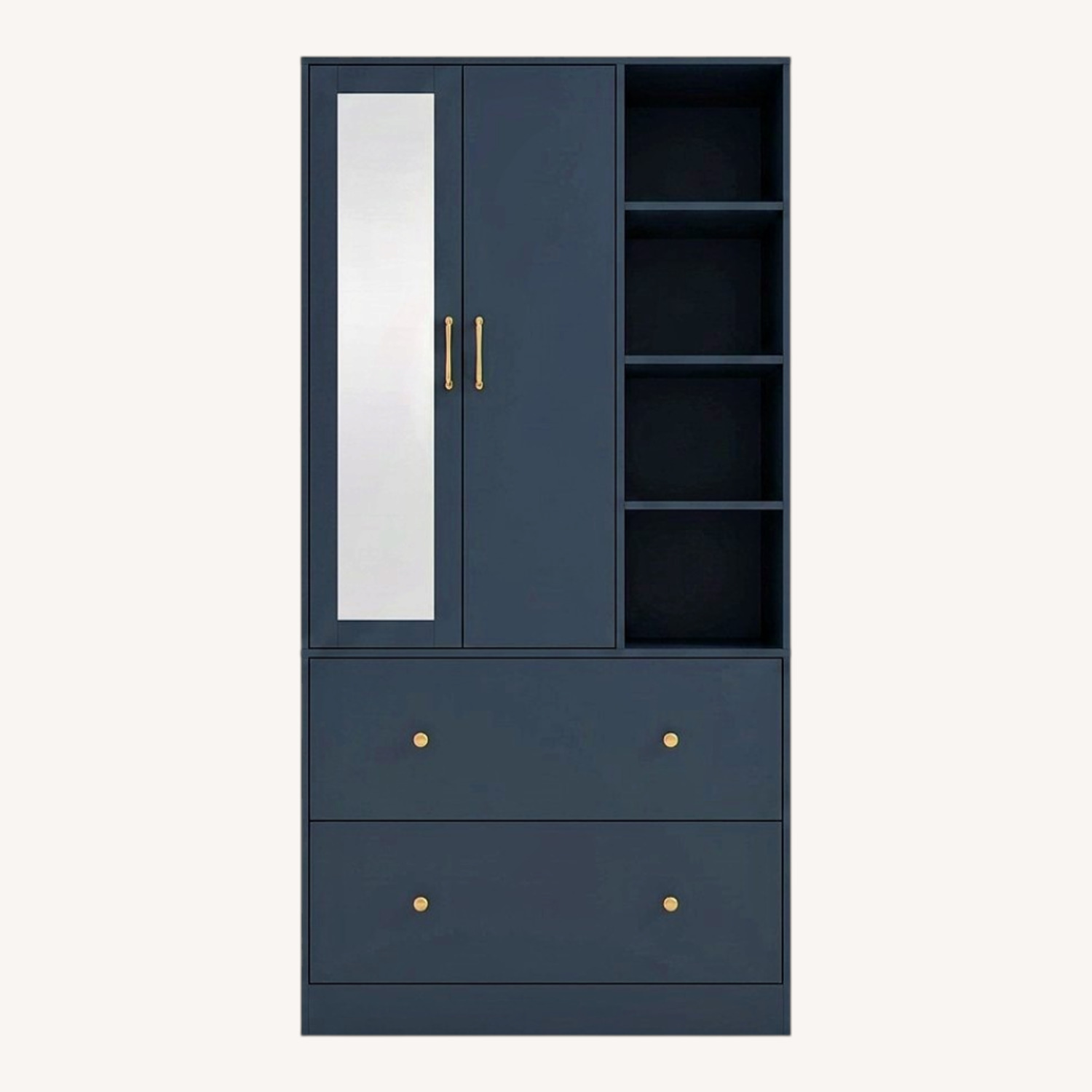 Wayfair Blue Wood Armoire - image-0