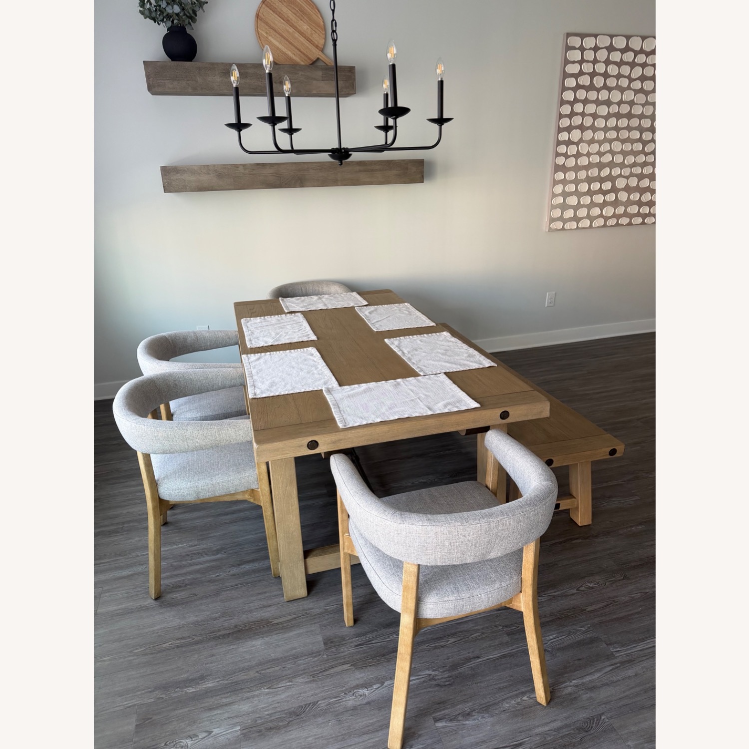 4 Barbuda Upholstered Dining Armchairs - image-2