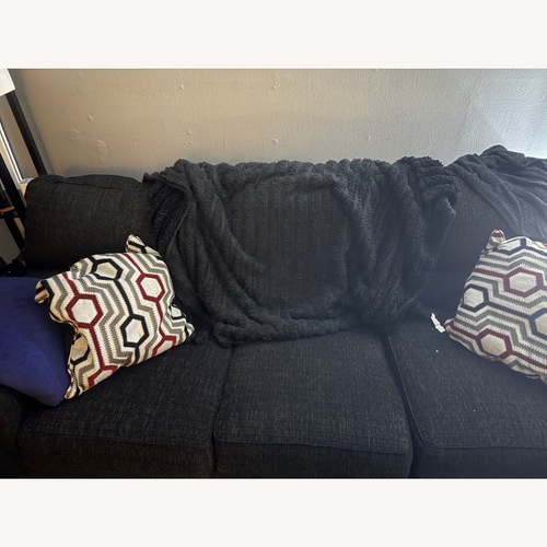 Used Bob's Discount Furniture Black 3+ Seater Sofa for sale on AptDeco