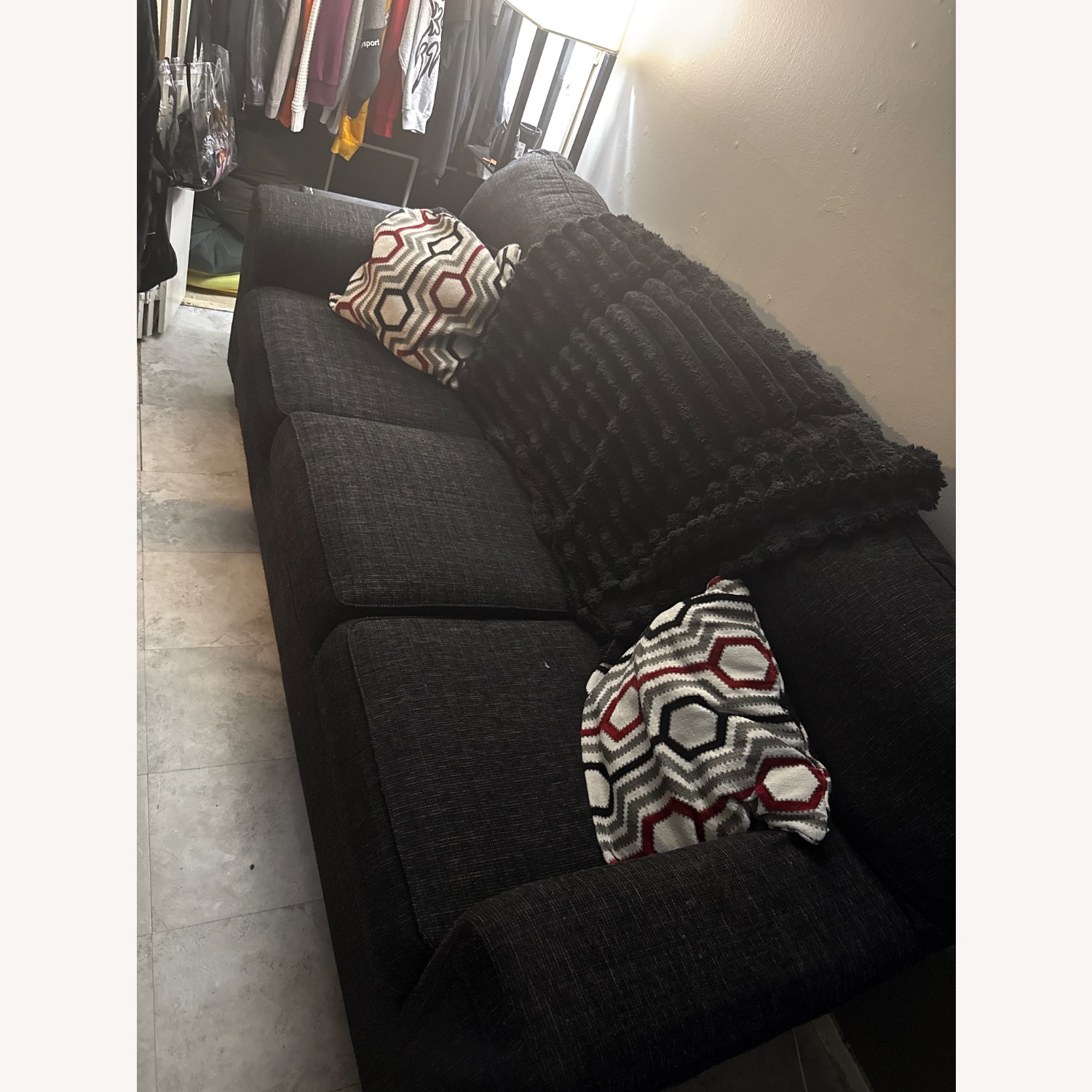 Bob's Discount Furniture Black 3+ Seater Sofa - image-2