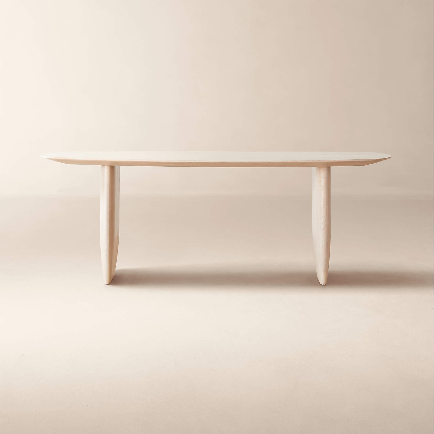 CB2 Convivio 84" Bleached Oak Dining Table by Goop - image-5