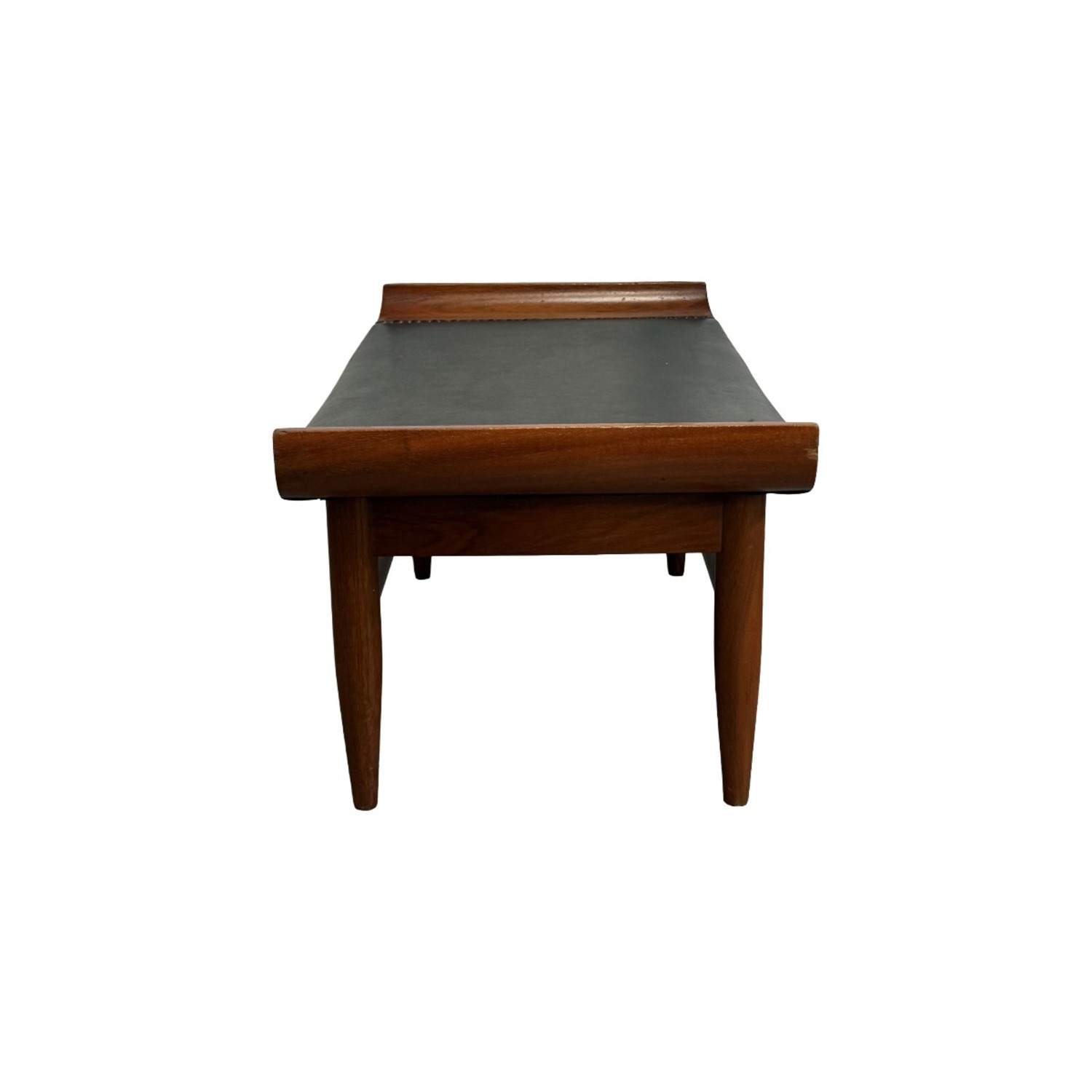 MCM Teak Stool, Curved Saddle Seat - image-3