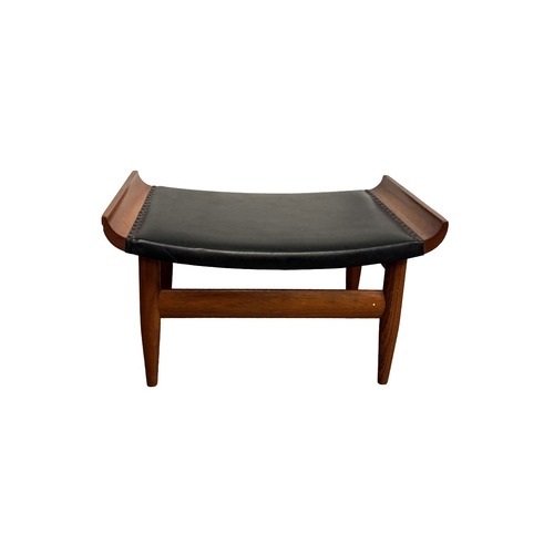 Used MCM Teak Stool, Curved Saddle Seat for sale on AptDeco